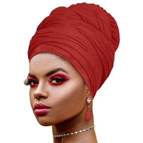 img 3 attached to Повязка на голову Novarena Stretch African Headwrap Colours