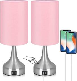 img 4 attached to Yoxdalmk Dimmable Charging Nightstand Included