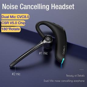 img 1 attached to Bluetooth Earpieces Microphones Handsfree Cancelling