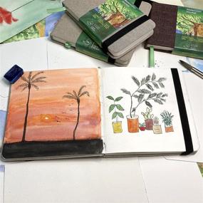 Pentalic Art Watercolor Journal, 140lb 5.5 x 5.5 inch 48 Page