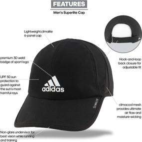 img 2 attached to adidas Superlite Men's Performance Hat, Relaxed Fit
