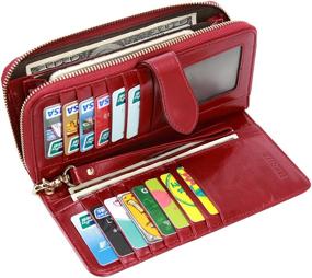 img 3 attached to 💼 Stylish HESHE Women's Wallets Holder: Spacious Capacity and Feminine Handbag Combination