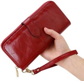 img 1 attached to 💼 Stylish HESHE Women's Wallets Holder: Spacious Capacity and Feminine Handbag Combination