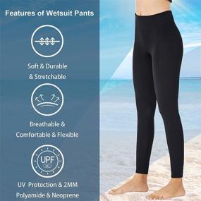 img 1 attached to Neoprene Swimming Leggings Protection Snorkeling Sports & Fitness