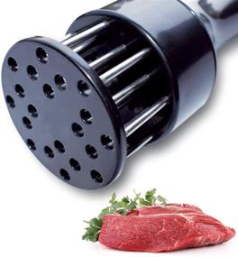 img 2 attached to 🍖 2-Piece Ultra Sharp Stainless Steel Meat Tenderizer Tool Set - Optimize Flavor for Beef, Pork, Steak, Chicken, Fish - Ideal for Kitchen Cooking, BBQ, Marinades