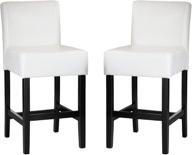 gdfstudio christopher knight home lopez 🪑 ivory bonded leather counter stools, set of 2 логотип
