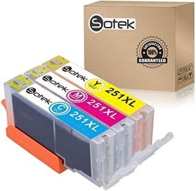 img 1 attached to 🖨️ Sotek 251XL 251 XL Ink Cartridges 3 Color, Compatible with Pixma mx922 MG7520 MG7120 MG6620 MG5620 iP8720 MG6420 MG6320 MG5420 (3Pack)
