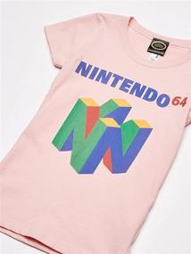 img 2 attached to 🎮 Футболка с графикой логотипа Nintendo для девочек 64 N64: модная необходимость для игрока!