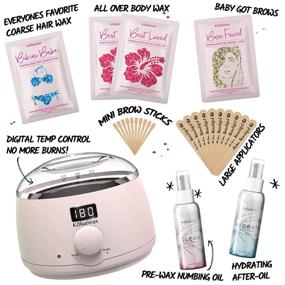 img 2 attached to 🔥 Waxing Kit: KoluaWax Digital Wax Warmer for Hair Removal - Multiple Wax Beads Formulas for ALL Hair Types, Facial, Body, Bikini, and Brazilian - Includes Hard Wax Beans and 20 Applicators