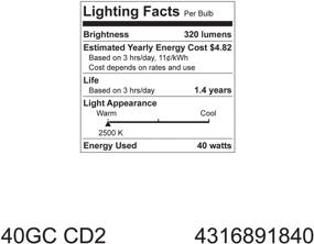 img 1 attached to GE Lighting 17730 40 Watt Candelabra