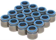 🔧 comp cams 518-16 metal body viton valve seals: set of 16 for .530" guide size, 11/32" valve stem logo