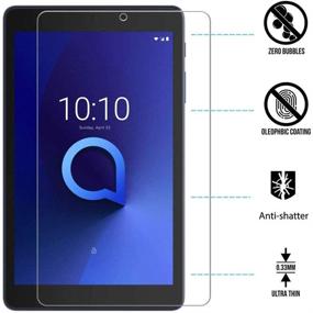 img 1 attached to 2-пакет защитного стекла для экрана Alcatel Joy Tab с покрытием из закаленного стекла - прозрачный защитный кожух Frontier - защитное стекло для экрана планшета Alcatel Joy Tab