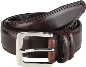 img 4 attached to Genuine Leather Double Stitch Classic Accessories for Men