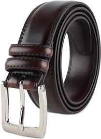 img 3 attached to Genuine Leather Double Stitch Classic Accessories for Men