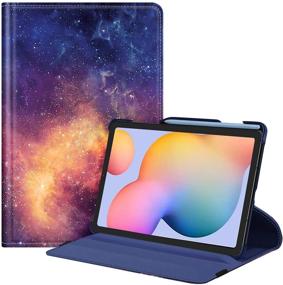 img 4 attached to 📱 Fintie Rotating Case for Samsung Galaxy Tab S6 Lite 10.4'' 2020 Model SM-P610 SM-P615 - Built-in S Pen Holder, 360 Degree Swivel Stand Cover, Auto Sleep/Wake, Galaxy