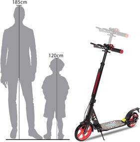 img 1 attached to 🛴 Height Adjustable Kick Scooters for Kids 8 Years and Up - TENBOOM Scooter for Kids Ages 6-12: Ideal for Adult Teens Commuting, with Quick Release Folding System