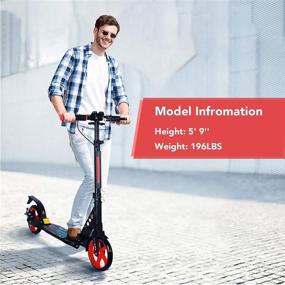 img 2 attached to 🛴 Height Adjustable Kick Scooters for Kids 8 Years and Up - TENBOOM Scooter for Kids Ages 6-12: Ideal for Adult Teens Commuting, with Quick Release Folding System