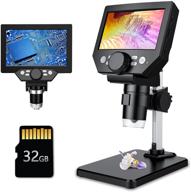 🔬 high definition 1080p 10mp lcd digital microscope with zoom: wireless usb stereo camera for precision observation and recording on a 4.3 inch hd screen logo