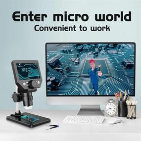 img 3 attached to 🔬 High Definition 1080P 10MP LCD Digital Microscope with Zoom: Wireless USB Stereo Camera for Precision Observation and Recording on a 4.3 Inch HD Screen