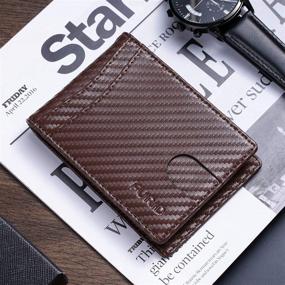 img 3 attached to 👔 Carbon Wallet: sleek and functional bifold pocket for men – ideal men's accessory for cards, cash, and organization