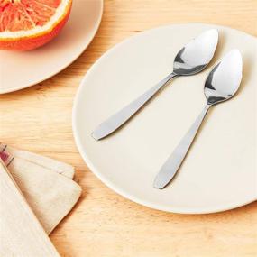 img 1 attached to 🥄 Fox Run 5689 Grapefruit Spoons: Stainless Steel, Set of 2 - Quality Fruit Eating Utensils