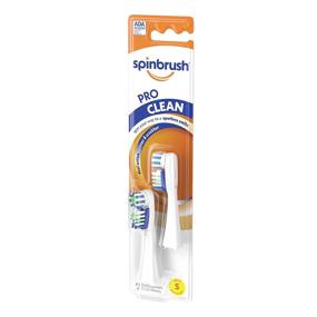 img 2 attached to 🪥 Spinbrush PRO CLEAN Refill, Soft Bristle Replacement Heads - Pack of 2 for Battery Powered Toothbrushes