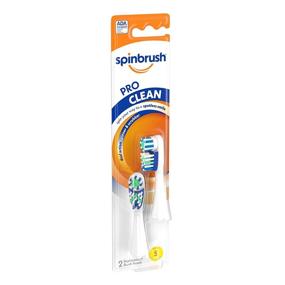 img 4 attached to 🪥 Spinbrush PRO CLEAN Refill, Soft Bristle Replacement Heads - Pack of 2 for Battery Powered Toothbrushes