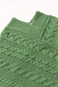 img 2 attached to 🧥 Aran Crafts Merino Wool Poncho SH4563 - Green M Boys' Sweater Clothing