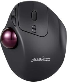 img 4 attached to 🖱️ Perixx 11568 Perimice-717 Wireless Trackball Mouse, Built-in 1.34" Trackball with Pointing Feature, 5 Programmable Buttons, 2 DPI Levels, Sleek Black