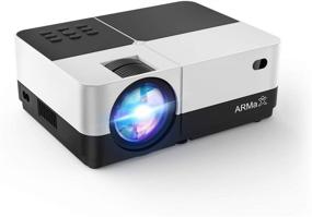 img 4 attached to 📽️ ARMAX Full HD 1080P Video Projector: 170'' Display, Portable & Long-lasting, Ideal for Outdoor & Indoor Use, Compatible with TV Stick, HDMI, VGA, USB
