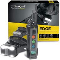 🐶 professional grade waterproof remote dog training e-collar with led receiver - dogtra edge long range high-output 4-dog expandable system (1-mile range) logo