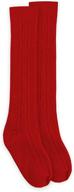 🧦 jefferies socks girl's cable knit knee high fashion socks - 1 pack logo