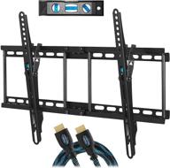 📺 cheetah aptmm2b tv wall mount for 20-80" tvs (some up to 90”) – vesa 600 & 165lbs, fits 16” and 24” wall studs, tilt tv bracket, 10' twisted veins hdmi cable, 6" 3-axis logo