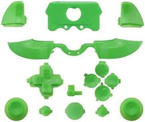 img 4 attached to 🎮 Enhance Your Gaming Experience with Green Matte ABXY Dpad Triggers Full Buttons Set Mod Kits for Xbox One Elite Controller