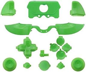 img 2 attached to 🎮 Enhance Your Gaming Experience with Green Matte ABXY Dpad Triggers Full Buttons Set Mod Kits for Xbox One Elite Controller