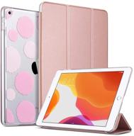 🌹 ulak ipad 9th gen case 2021, ipad 8th & 7th gen case 2020/2019, ipad 10.2 case incl. trifold smart shell, auto sleep/wake, lightweight & shockproof cover for 10.2 inch ipad - rose logo