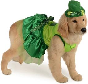 img 4 attached to 🍀 Irish Girl Pet Costume: Unleash the Luck of the Paw-some Shamrock Style!