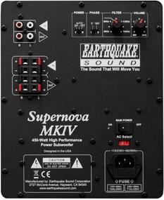 img 2 attached to 🔊 Enhanced Earthquake Sound Supernova MKIV-10 Powered Subwoofer with SLAPS Technology, Sleek Black Ash Finish