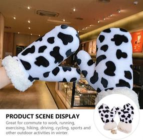 img 1 attached to 🧤 Stay Warm and Adorable with KESYOO Thickened Mittens Animal Hanging