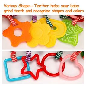 img 2 attached to 👶 TUMAMA 4 Pack Baby Handbells Rattles Soft Plush Development Toys for Newborn Infants | Ideal Birthday Presents & Christmas Gifts