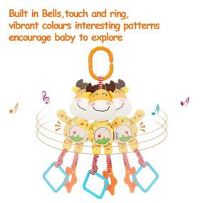 img 3 attached to 👶 TUMAMA 4 Pack Baby Handbells Rattles Soft Plush Development Toys for Newborn Infants | Ideal Birthday Presents & Christmas Gifts