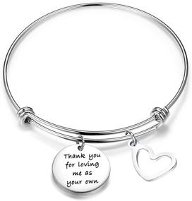 img 4 attached to BAUNA Stepmother Bracelet: Heartfelt Appreciation Gift for Loving Me As Your Own - Perfect Stepmother Gift from Daughter, Mother-in-Law Jewelry
