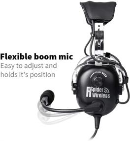 img 2 attached to Top-quality Aviation Headset: Comfort Ear Seals, 24db Noise Cancellation, MP3 Support & Carrying Case