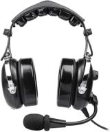 top-quality aviation headset: comfort ear seals, 24db noise cancellation, mp3 support & carrying case logo