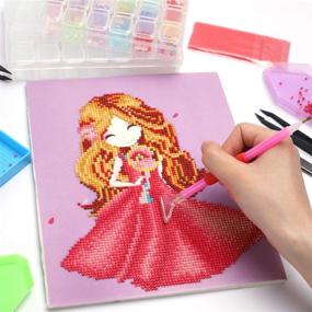 img 2 attached to 💎 Enhance Your Diamond Painting Experience with N&T NIETING 5D Diamond Painting Accessories: Diamond Embroidery Box & Cross Stitch Tool in a Convenient Storage Case