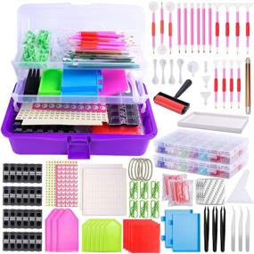 img 4 attached to 💎 Enhance Your Diamond Painting Experience with N&T NIETING 5D Diamond Painting Accessories: Diamond Embroidery Box & Cross Stitch Tool in a Convenient Storage Case