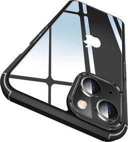 img 4 attached to CASEKOO Crystal Clear iPhone 13 Case [Non-Yellowing] [Military 📱 Drop Protection] Shockproof Slim Phone Cover 6.1 inch 2021 (Black)