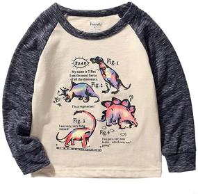 img 4 attached to 🦖 Frogwill Toddler Boys Dinosaur Long Sleeve T Shirts: Top Quality Tee for Kids 2-7 Years