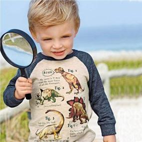 img 3 attached to 🦖 Frogwill Toddler Boys Dinosaur Long Sleeve T Shirts: Top Quality Tee for Kids 2-7 Years