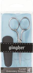 img 1 attached to 🔪 Gingher 4 Inch Curved Embroidery Scissors: Superior Precision for Crafting (01-005273)